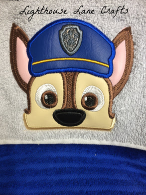 K-9 Hero Hooded Towel