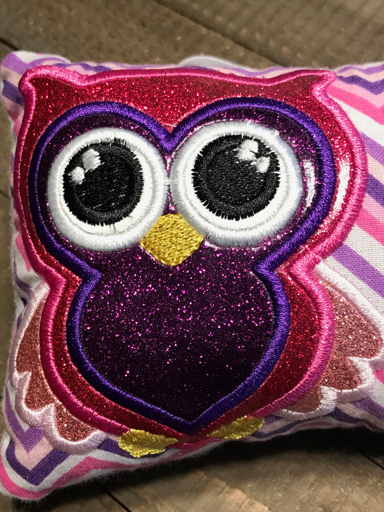 Sequin owl pillow sale