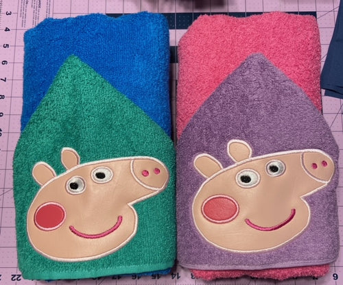 Pigs Hooded Towel