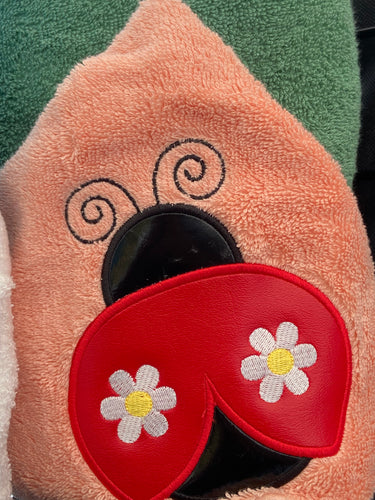 Ladybug Hooded Towel